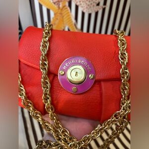 ❤️🩷EUC RARE AUTHENTIC HENRI BENDEL SATCHEL/CROSSBODY W/DUST BAG AND SHOPPING BAG